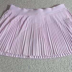 Elegant Light Pink Pleated Mini Skirt